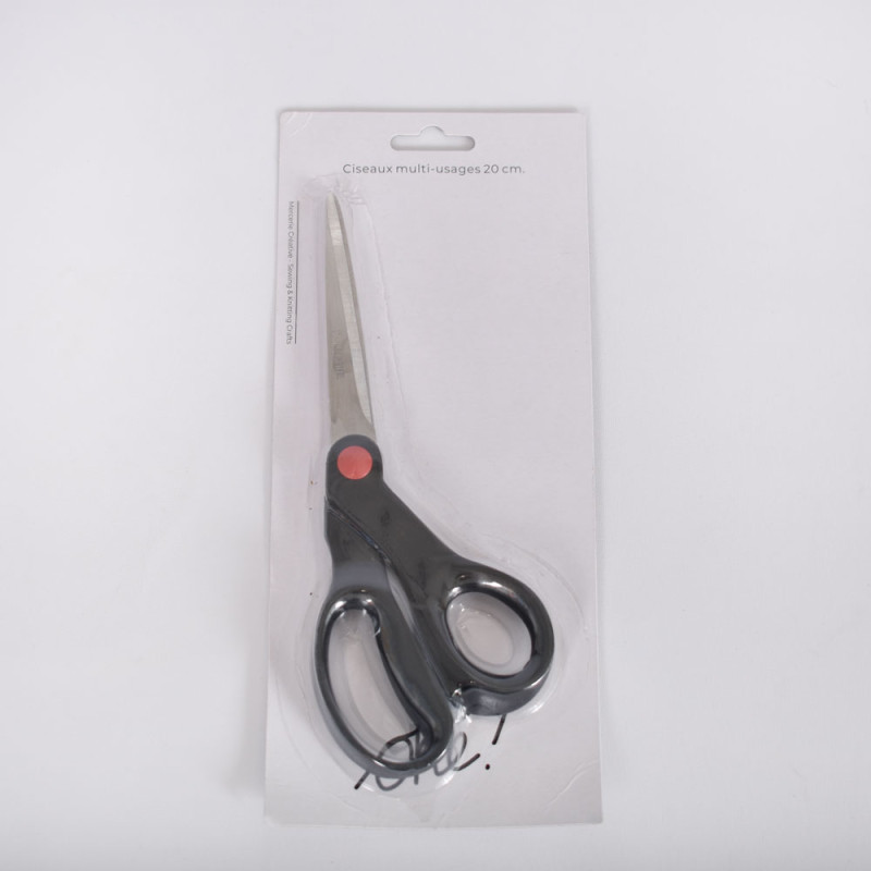 SACHET DE 6 / CISEAUX MULTI-USAGES 20 CM.
